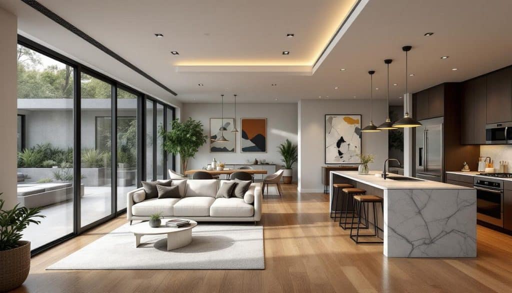 découvrez l'agencement intérieur sur mesure de maison langel, spécialisé en design et rénovation pour transformer votre espace de vie avec style et fonctionnalité.