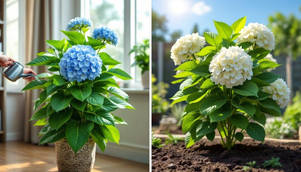 découvrez les différences entre hortensia d'intérieur et d'extérieur, ainsi que les conditions idéales et conseils d'entretien pour chaque type de plante.