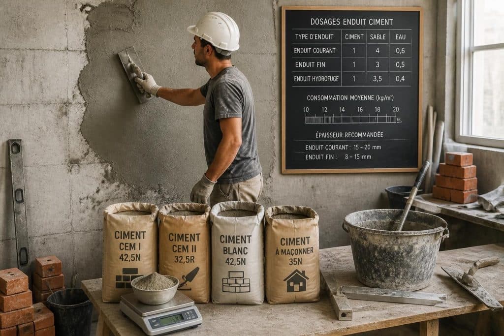 découvrez comment choisir le bon ciment pour enduit, maîtriser les dosages et appliquer efficacement votre mélange pour des finitions parfaites et durables.