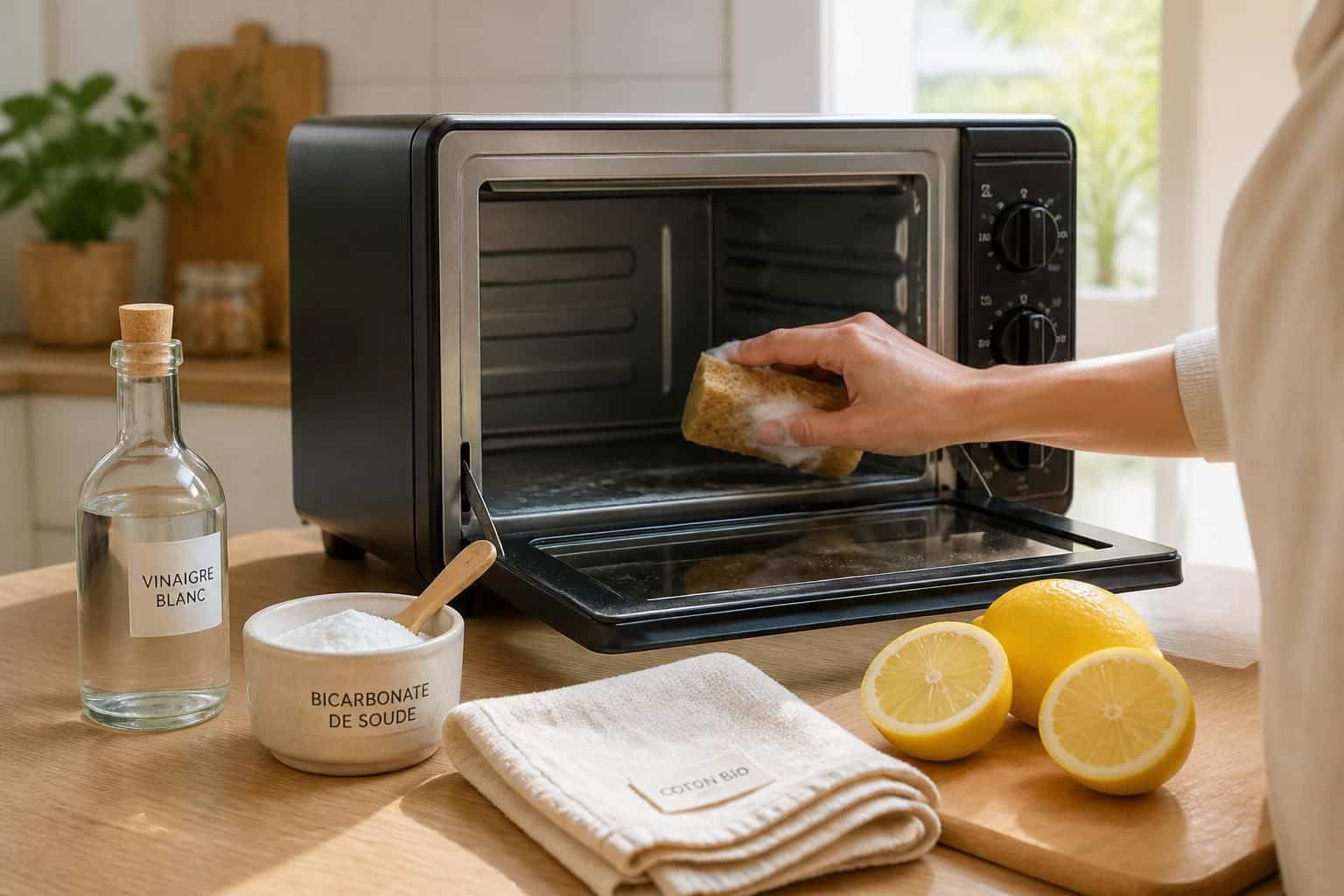 découvrez des astuces simples et naturelles pour nettoyer efficacement votre mini four, sans produits chimiques agressifs.