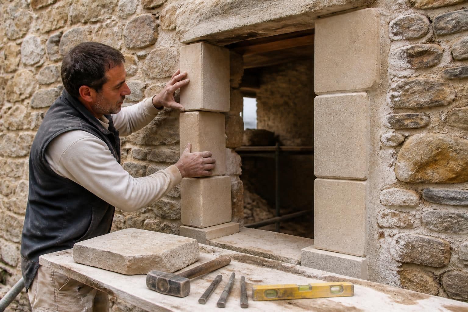 découvrez comment réaliser un jambage solide et esthétique pour une ouverture dans un mur en pierre grâce à nos conseils pratiques et étapes détaillées.