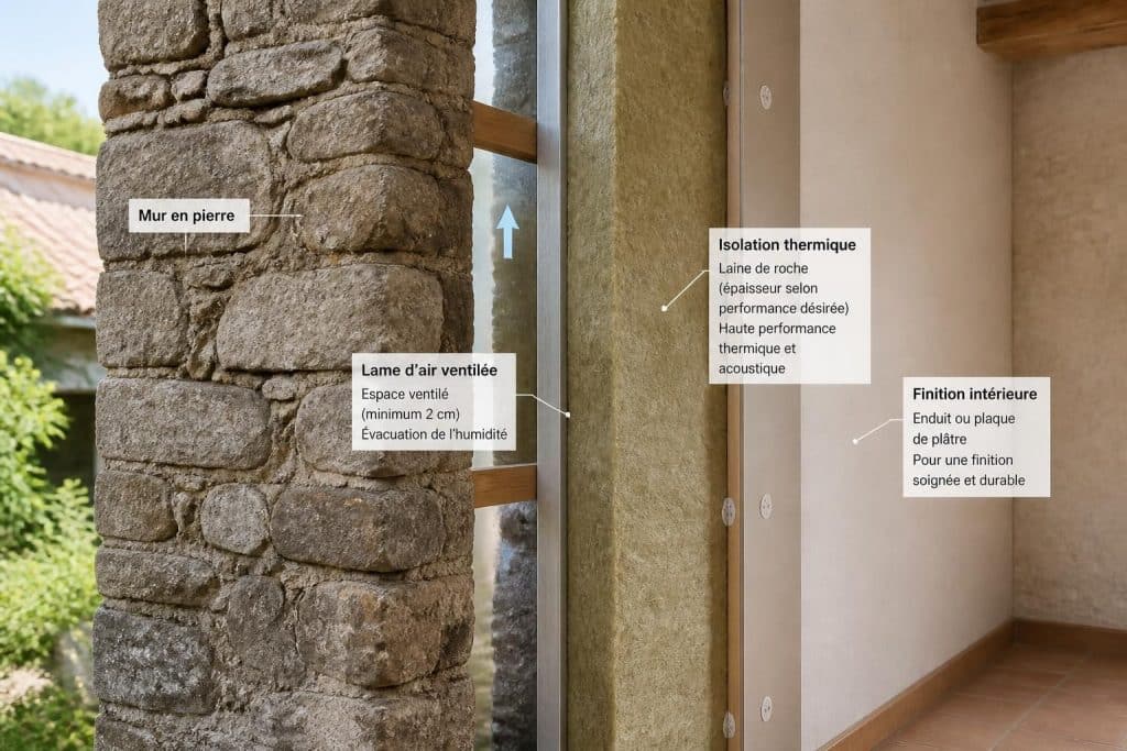 découvrez nos conseils et bonnes pratiques pour isoler efficacement un mur en pierre avec une lame d'air, afin d'améliorer le confort thermique et préserver l'intégrité de votre bâtiment.