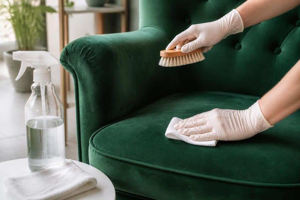 découvrez des méthodes efficaces et des astuces pratiques pour nettoyer un fauteuil en velours et lui redonner tout son éclat.