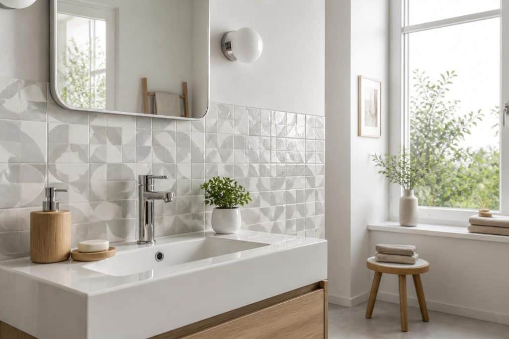 découvrez notre carrelage adhésif pour salle de bain, une solution facile à poser et au design tendance pour relooker votre espace rapidement et avec style.